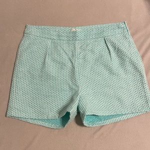 Seersucker high waisted shorts